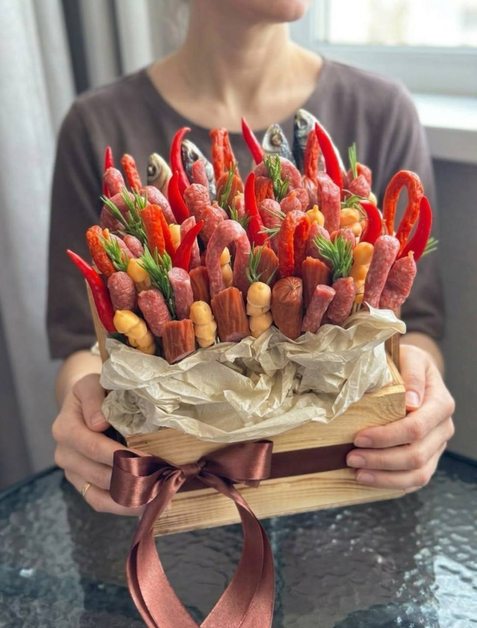 Мужской гастрономический букет «Мясной Пир»